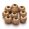Argila Macia Shambhala Cravejado com Diamantes Buraco Dourado Buraco Grande Contas Coloridas Contas de Argila Coloridas Pulseira DIY Colar Contas Soltas Acessórios de Joias