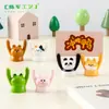 Paisaje miniatura animal creativo con mano levantada clip para mensajes accesorios decorativos DIY adornos mini de escritorio para coche