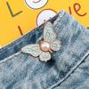 Hebilla de cintura de mariposa, par de hebillas, extraíble, sin clavos, sin costuras, botón de cintura, jeans, cintura grande, cambio, cintura pequeña, ajustado, artefacto