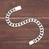Pulsera de Plata de Ley 925 para Hombre Moderna Simple Cadena Europea y Americana Personalizada Pulsera de Plata para Mujer Plata Tailandesa Versátil Joyería de Mano para Estudiante