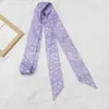 Bufanda Larga Estrecha de Seda con Lunares Negros Bufanda Aislada para Mujer Estilo K Versátil para Combinar Bolso Camisa Cinta Streamer