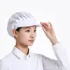 Gorra de Trabajo para Catering, Sombrero a Prueba de Polvo y Transpirable para Talleres de Fábricas de Alimentos, Gorro de Cocinero Específico para Cocina, Anti-Humo de Aceite, Anti-Caída de Cabello, con Texto Impreso