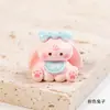 Acessórios para Joias DIY Resina Desenho Animado Tridimensional Coelho Pequeno Enfeites para Micro Paisagem Acessórios de Decoração para Carro e Escritório