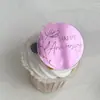 Disco Marcador de Viento Ins Transfronterizo Acrílico Decoración de Pastel Flores Feliz Cumpleaños Aniversario Día de la Madre Marcado