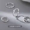 Brincos de Onda Estilo Zhang Ruonan para Mulheres, Argolas Populares Novas 2026, Tendência de Brincos de Nicho Exquisitos de Alto Padrão