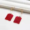 Pendientes de gancho para oreja con forma de XI de moda estilo chino, moda nacional, hermosos, retro, estilo chino antiguo, accesorios para vestido de mañana Hanfu