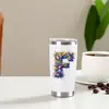 Taza de coche de acero inoxidable de 20 oz, doble vacío, sublimación, taza para hielo, taza térmica portátil para exteriores, logotipo