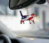 Nuevo y lindo espejo retrovisor de coche con diseño de gato transfronterizo, llavero colgante para mochila, suministros de decoración para el hogar