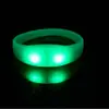 Pulsera Luminosa LED Vibratoria Controlada por Sonido para Conciertos, Festivales de Música, Fiestas y Eventos, Pulsera de Apoyo con Logo Impreso
