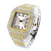V324-miss fox Serie de Nuevas Llegadas Superficie Solar Incrustada de Diamantes Movimiento de Cuarzo Distintivo Reloj con Correa de Acero