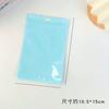 Cor transparente Osso Bolsa Jóias Bolso Selado Escova Cosmética Embalagem Saco Macaron Cor Auto-selante Saco Holográfico Saco Engrossado