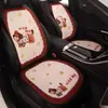Juego de cojines para asiento de coche de varios cojines para perro salchicha al por mayor transfronterizo, cojín de asiento de tela de lino y algodón de tres piezas, nuevo cojín de dibujos animados para las cuatro estaciones
