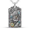 Pingente Pixiu de Prata de Lei para Homens, Medalha de Prata Maciça, Vintage, Ousado, Estiloso, Pingente de Colar de Prata Masculino da Moda
