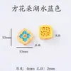 Accesorios estilo chino Chapados en oro Cuentas espaciadoras Pulsera hecha a mano para DIY Cadena para teléfono Color del Dios de la Riqueza Amarillo Colgante de la fortuna que conserva el color Agujero grande Venta al por mayor