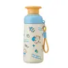 Novo Copo de Canudo Gatinho Colorido de Alto Valor Aço Inoxidável 316 Cordão Portátil Copo Térmico Infantil Suporta Personalização