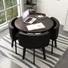 Mesa de Recepção Simples e Combinação de Cadeiras Mesa de Negociação Recepção de Loja Comercial Mesa e Cadeira Mesa Redonda Pequena para Lazer de Escritório