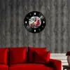Relógio de parede de arte para casa moderna sala de estar quarto relógio de parede decoração de parede movimento silencioso sem tique-taque