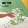Estante de Doble Capa para Tapa de Olla y Tabla de Cortar de Lujo Ligero, Estante Transparente para Escurrir Espátulas y Cucharas en Encimera de Cocina, Estante de Almacenamiento para Tabla de Cortar