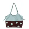 Bolsa de pelúcia camurçada com estrela de cor cruzada feminina outono e inverno estilo coreano grande capacidade para o dia a dia bolsa de axila casual tote de ombro único