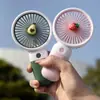 Novo Mini Ventilador Portátil com Design de Flor Fofa, Mini Ventilador de Desenho Animado, Ventilador Silencioso Portátil para Mesa com Cordão