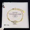 Pulseira de Laço Trevo para Mulheres, Mesmo Estilo das Lojas de Joias, Acessório Versátil Ajustável em Formato de Coração, Tendência de Joias da Moda e de Alto Padrão