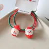 Laços de Cabelo Elásticos de Natal 2024 Papai Noel Árvore de Natal Laços de Cabelo Rena Bandas de Cabelo Dois em Um Alta Elasticidade