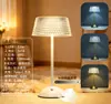 Lámpara de mesa táctil de hierro transfronteriza, luz nocturna decorativa recargable para mesita de noche de dormitorio, lámpara de ambiente vintage