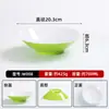 Bol para Fideos Imitación Porcelana Melamina A5, Bol Engrosado Forma de Caracol, Bol para Fideos con Sopa de Res, Bol para Ramen de Tienda de Fideos Bicolor de Pie Alto, Logo Personalizado