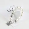 Colgante de Cadena de Cuentas de Amor para DIY en Funda de Teléfono Móvil Cadena Colgante Decorativa Hecha a Mano Joyería Colgante de Corazón de Melocotón