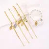 Pulsera de Ojo Dorada Retro Estilo Griego Que No Se Desvanece, Moderna y Elegante, Pulsera de Acero de Titanio Doble Capa para Palma de Ojo del Diablo