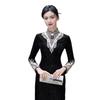 Vestido Cheongsam Melhorado 2024 Novo Feminino Outono e Inverno Forrado com Fleece Casaco Longo Elegante Slim de Alta Qualidade para Mãe