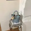 Bolsa de mão simples estilo coreano para mulheres, nova bolsa cesta vintage, bolsa de ombro e transversal versátil