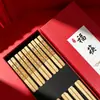 Palitos de Bambu Nan com Estampa Rica de Panda Um Por Pessoa Um Palito Conjunto Caixa de Presente Doméstico Sem Pintura Sem Cera Antiderrapante Pode Gravar Logo