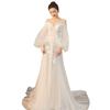 Vestido de Novia Ligero Estilo Francés 2026 Nuevo Elegante Novia Boda Boda en el Jardín Estilo Bosque Súper de Hada Cola Pequeña para Recepción
