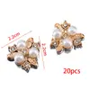 Barroco Phnom Penh Flor de Perla Plato Parche Forma de Corazón Cuadrado Ovalado Adornos para el Cabello Zapatos con Agujero Material DIY Venta al por Mayor