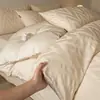 Conjunto de Cama Jacquard 60S 100% Algodão Quatro Peças Luxo Leve de Alta Qualidade Capa de Edredom de Algodão Puro Conjunto de Três Peças Lençol Classe A Nantong Bedding