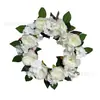 Nova Guirlanda de Flores da Primavera para Pendurar na Porta Decoração de Porta de Casamento Fotografia Celebração de Casamento Decoração Floral para Sala de Estar Guirlanda de Peônias Artificiais Brancas