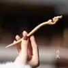 Este Año de Vida Danza de la Serpiente Pasador de Pelo Sándalo Verde Disco de Madera Antiguo para el Cabello Pasador de Madera Hecho a Mano del Año de la Serpiente Pasador de Pelo de Sándalo Sentido Avanzado Pasador para el Cabello