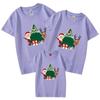 Camiseta de Carnaval de Año Nuevo y Navidad 2022 al por mayor verano algodón refinado ropa para padres e hijos ropa para niños adulto manga corta cuello redondo T