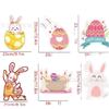 Tarjeta de Pascua decorativa impermeable para exteriores con diseño de huevo de Pascua de Amazon 2025