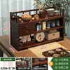 Estante para Tazas de Té Estilo Chino Estante Bogu Pequeño Juego de Té para Oficina Tetera Adornos de Escritorio Estante de Almacenamiento Retro Estante de Almacenamiento