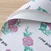 Venta al por Mayor de Fábrica Papel Ouya Retro con Fragancia a Rosa Papel de Envoltura para Ramo Engrosado Impermeable de Doble Cara Florería Materiales Florales