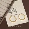 Design de Moda Único Brincos de Argola Minimalistas com um Senso de Personalidade, Brincos Exagerados de Luxo Leve de Alto Nível Brincos de Temperamento Versátil para Mulheres