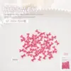 Joias para Nail Art Coração Fita Laço Flor Rasteirinhas Coração de Pêssego Cor de Pele Resina Decoração de Unha Usável 50 Peças