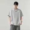 Algodão Modal Jelly Toque Fresco 7A Antibacteriano 2026 Verão Nova Camiseta Casual de Manga Curta Branca