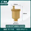 Válvula Baizhan Válvula de Purga Automática de Cobre para Calentadores Solares de Agua, Radiadores, Tuberías de Agua, Calefacción por Suelo Radiante y Calderas de Pared