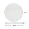Posavasos Cerámico Blanco Liso al por Mayor DIY Mate Absorbente Antideslizante Aislamiento Térmico Almohadilla con Patrón Impreso Producto Semi-Terminado