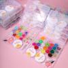 Miçangas de Vidro para DIY Fábrica de Miçangas Venda Direta Pulseiras Feitas à Mão para DIY Materiais para Pulseiras Educativas Criativas Infantis Atacado