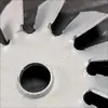 Ventoinha de Ferro para Micro Motor de 12 Lâminas para Mão Esquerda Roda de Vento Conveniente e Durável Impulsor de Alumínio à Prova de Explosão Acessórios para Motor Acessórios do Motor
