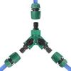 Venta al por mayor de fábrica con grifo de interruptor Niple en T de tres vías con válvula independiente Conector de tres vías de derivación